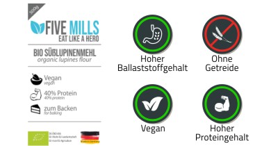 Infobild der Zutat Bio Lupinenmehl von müsli.de